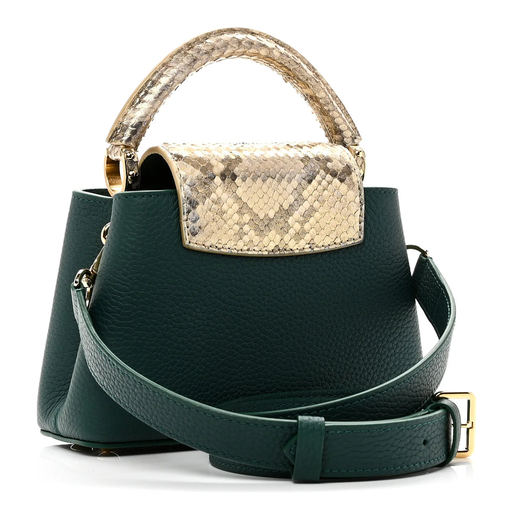 Louis Vuitton Capucines Mini — Python, Green