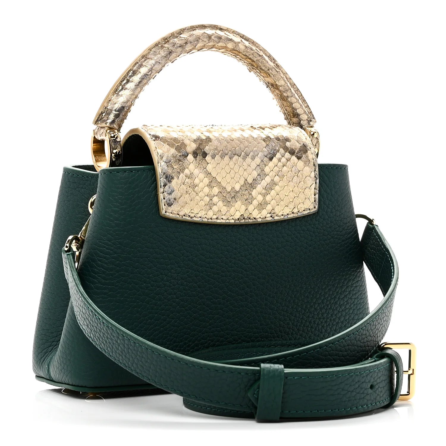 Louis Vuitton Capucines Mini — Python, Green