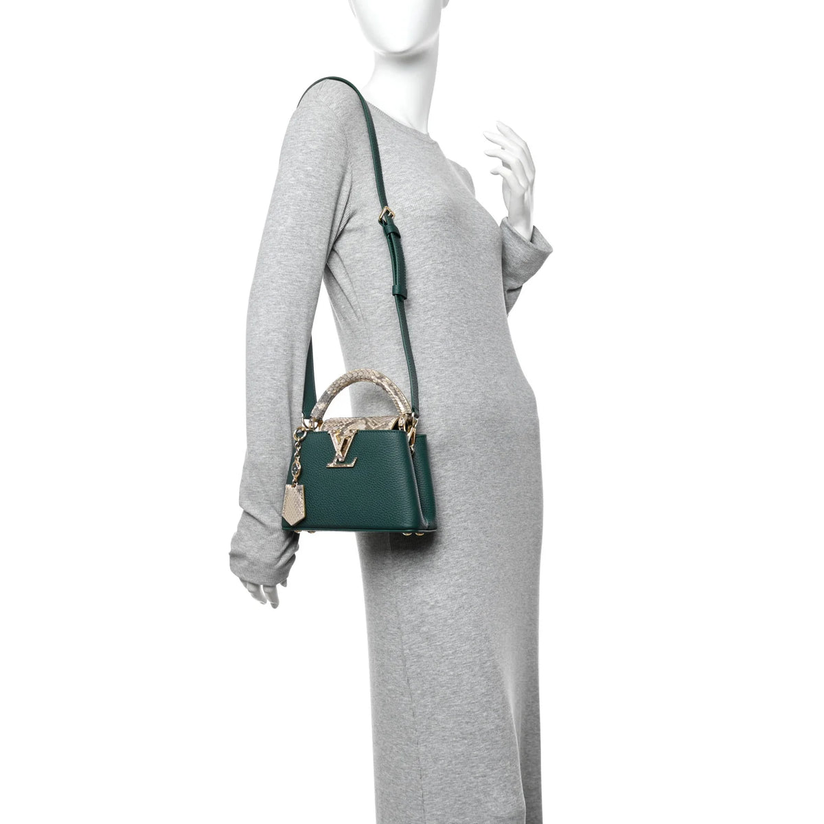 Louis Vuitton Capucines Mini — Python, Green