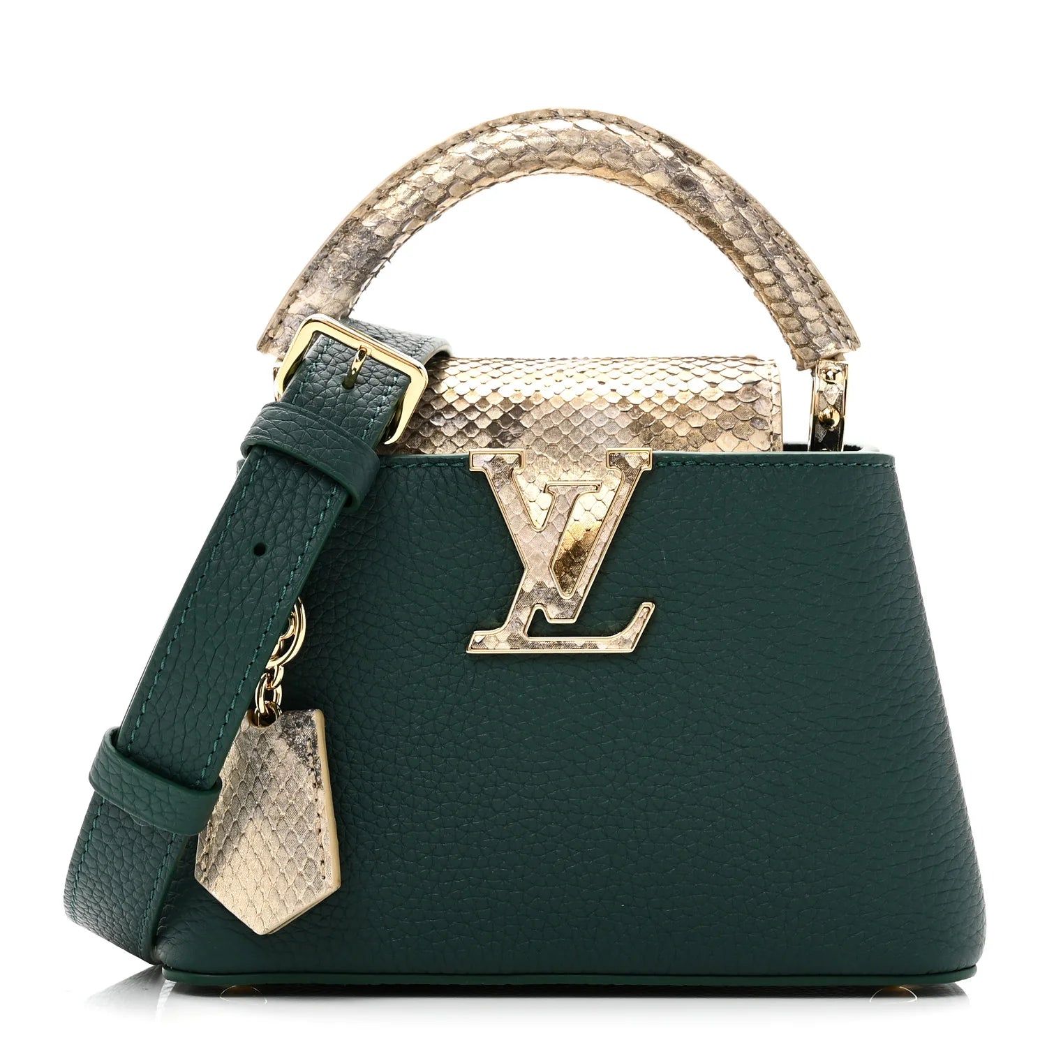 Louis Vuitton Capucines Mini — Python, Green