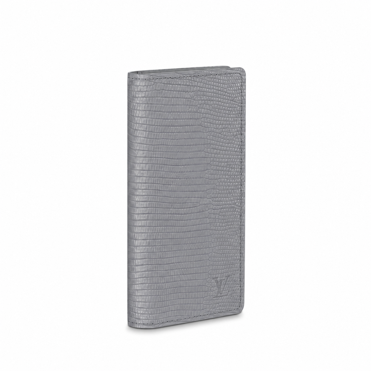 Louis Vuitton Brazza Wallet — Exotic Lizard, Grey
