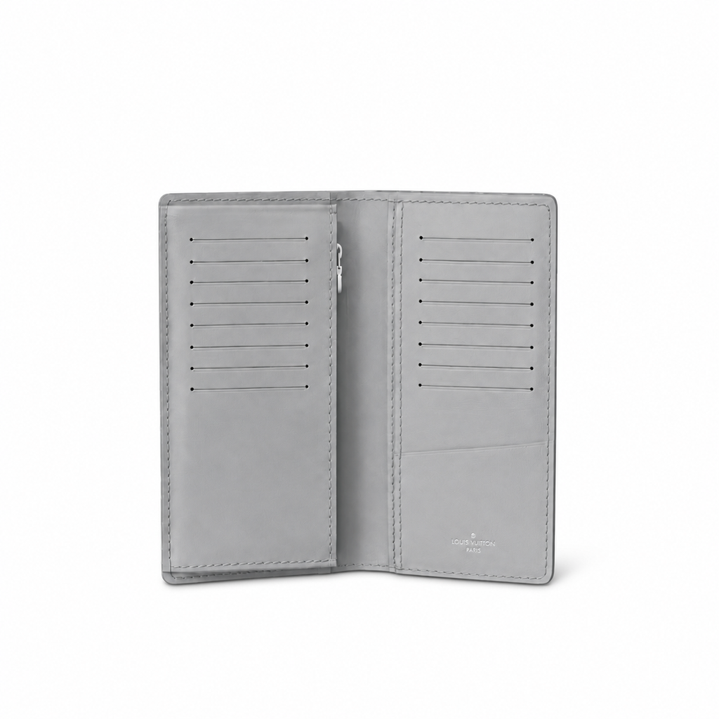 Louis Vuitton Brazza Wallet — Exotic Lizard, Grey