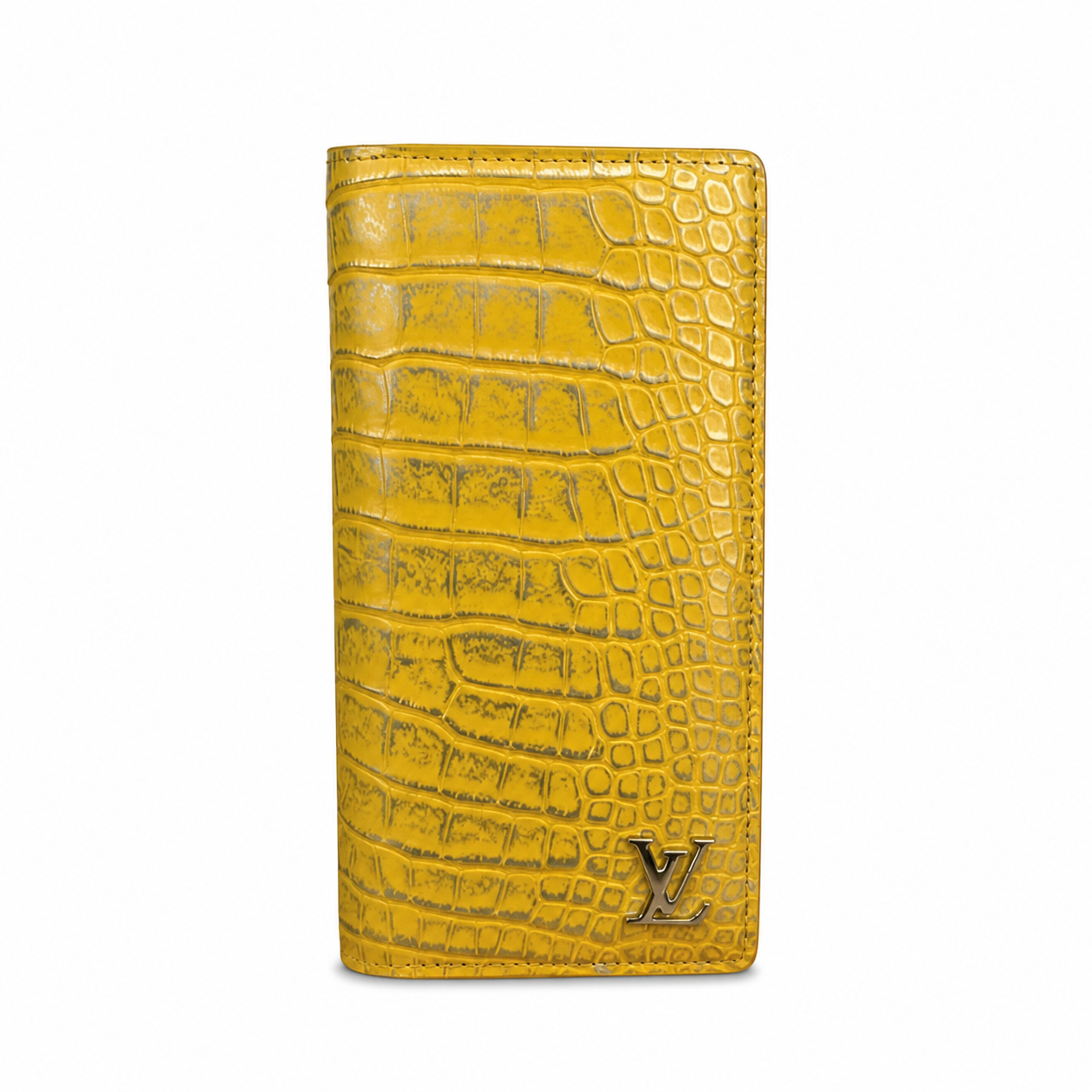 Louis Vuitton Brazza Wallet — Exotic Niloticus Crocodile, Yellow