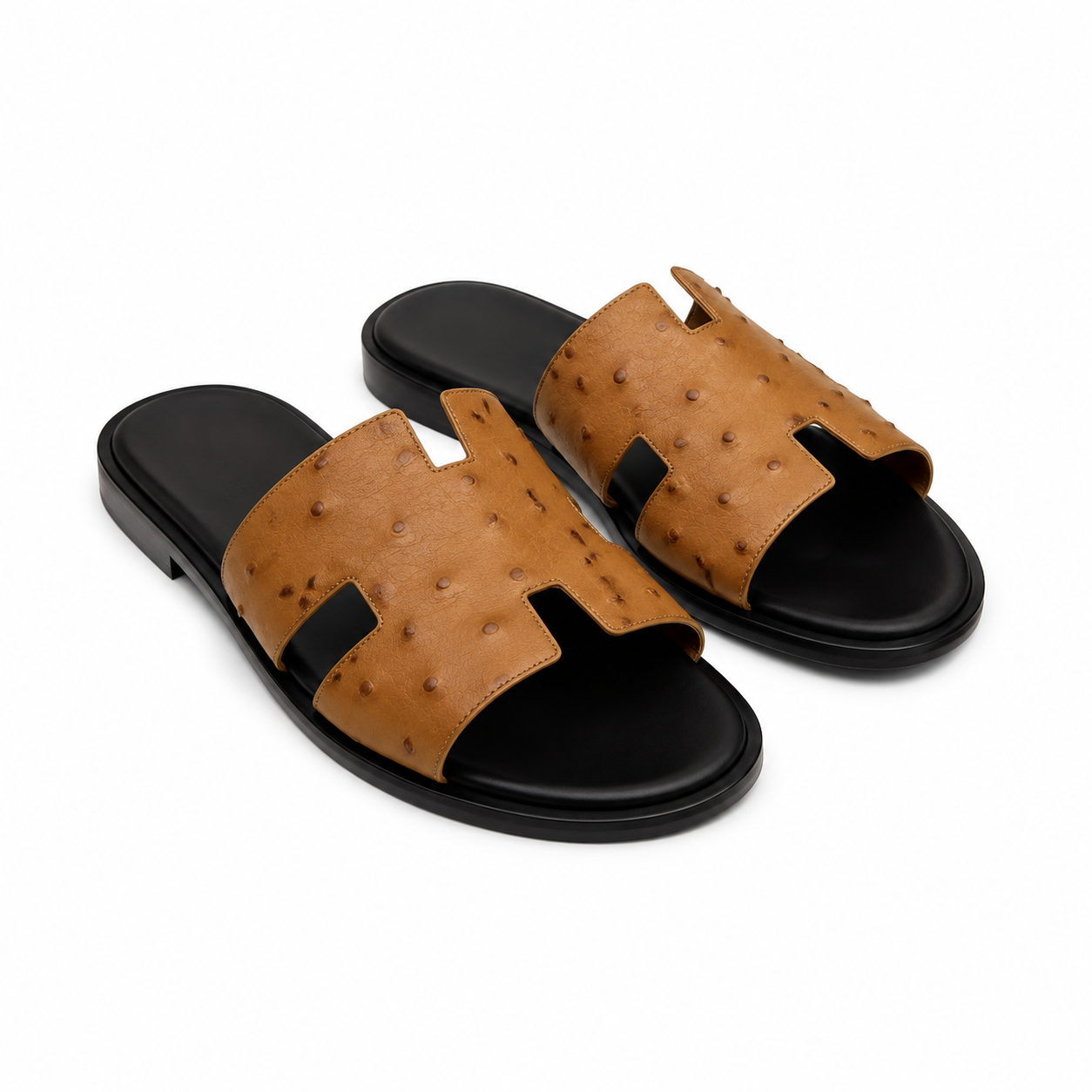 Hermès Izmir Sandal — Aniline Ostrich, Beige
