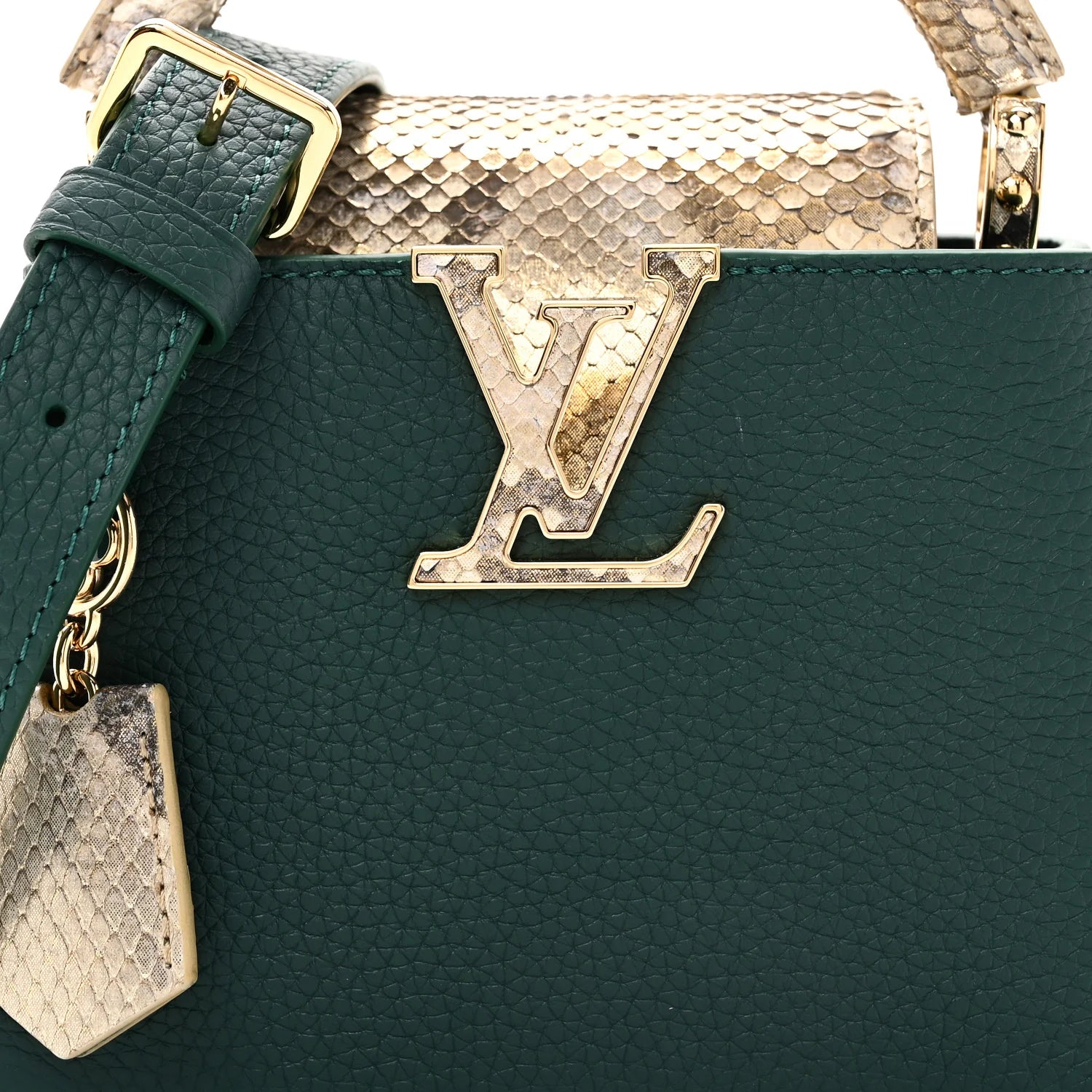 Louis Vuitton Capucines Mini — Python, Green