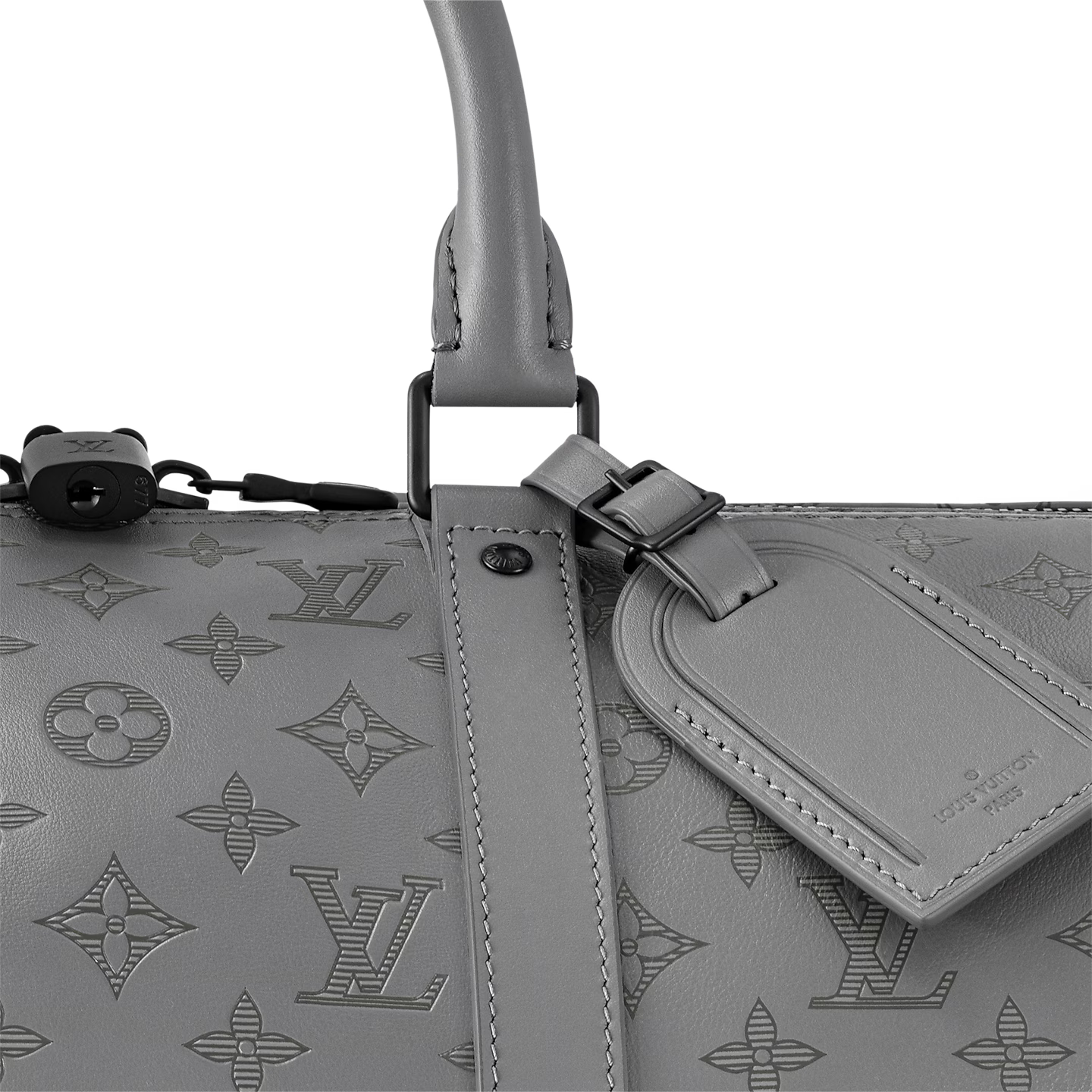 Louis Vuitton Keepall 50 Bandoulière — Shadow Grey