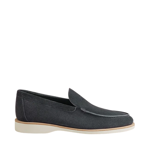 Hermès Low Loafer — Velvet Calfskin, Gris Or
