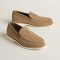 Hermès Low Loafer — Velvet Calfskin, Étoupe